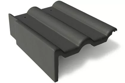 Франкфуртская Боковая цементно-песчаная черепица левая купить в екатеринбурге