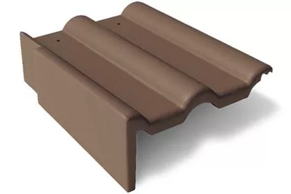 Франкфуртская Боковая цементно-песчаная черепица левая купить в екатеринбурге