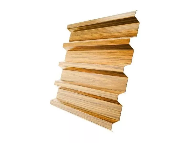 Профнастил Grand Line Н60 R Print Elite 0,45 мм Golden Wood Дуб Золотой Эко купить в екатеринбурге