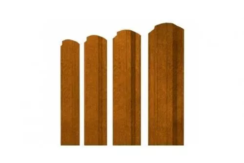 Штакетник Grand Line Прямоугольный фигурный 0,45 Print Elite Golden Wood Золотой Дуб купить в екатеринбурге