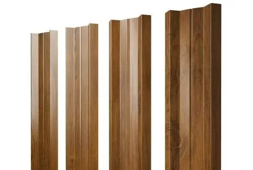 Штакетник Grand Line М-образный А 0,45 Print Elite Golden Wood Золотой Дуб купить в екатеринбурге