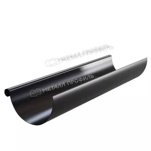 Желоб водосточный МЕТАЛЛ ПРОФИЛЬ PURMAN BLACK EDITION D125х3000 Ral 9005 купить в екатеринбурге