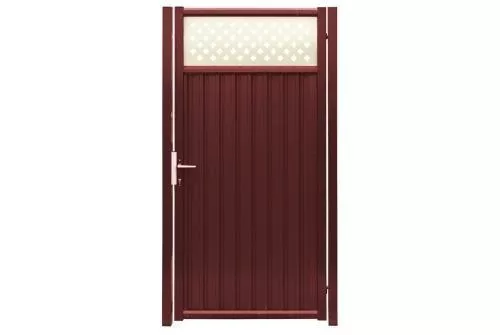 Калитка Estet Plus 2,4х1 RAL 3005/1014 GL купить в екатеринбурге