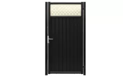 Калитка Estet Plus 2,4х1 RAL 7024/1014 GL. Артикул: 24426
