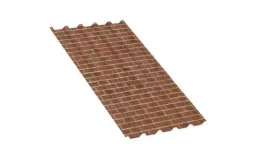 Профнастил C44B B ECOSTEEL 0,5 мм Кирпич. Артикул: C44BES-kir