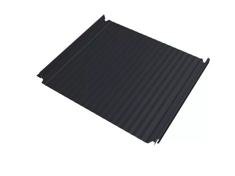 Кликфальц Double Pro Gofr Grand Line 0,5 Rooftop Бархат с пленкой на замках RAL 7024 мокрый асфальт купить в екатеринбурге