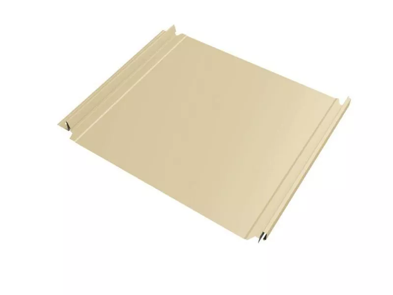 Кликфальц Double Pro Grand Line 0,45 PE с пленкой на замках RAL 1015 светлая слоновая кость купить в екатеринбурге
