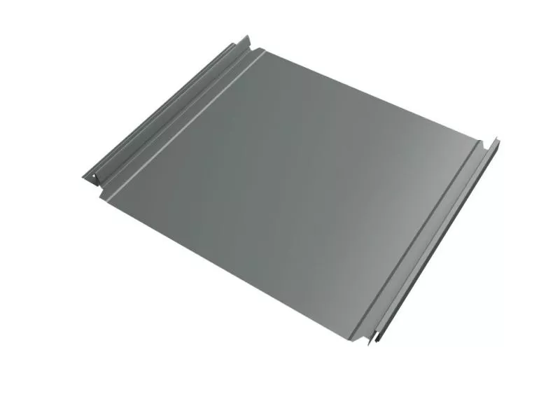 Кликфальц Double Pro Grand Line 0,45 PE с пленкой на замках RAL 7005 мышино-серый купить в екатеринбурге