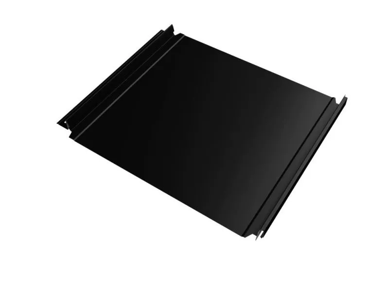 Кликфальц Double Pro Grand Line 0,5 Satin Matt с пленкой на замках RAL 9005 черный купить в екатеринбурге