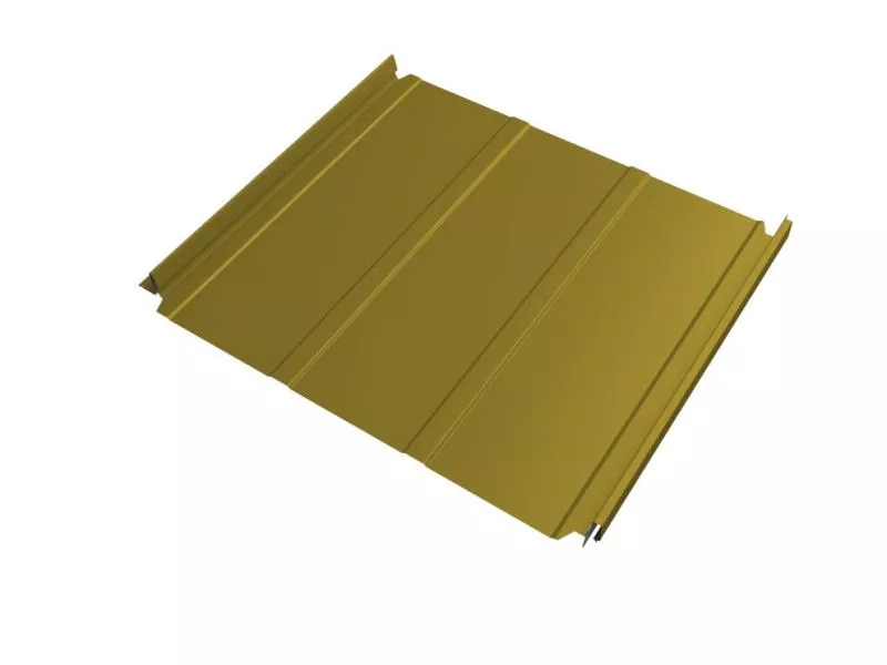 Кликфальц Double Pro Line Grand Line 0,45 PE с пленкой на замках RAL 1018 цинково-желтый купить в екатеринбурге