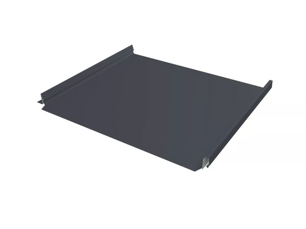 Кликфальц Fin 24 Grand Line 0,5 Satin Matt TX с пленкой на замках RAL 7024 мокрый асфальт купить в екатеринбурге
