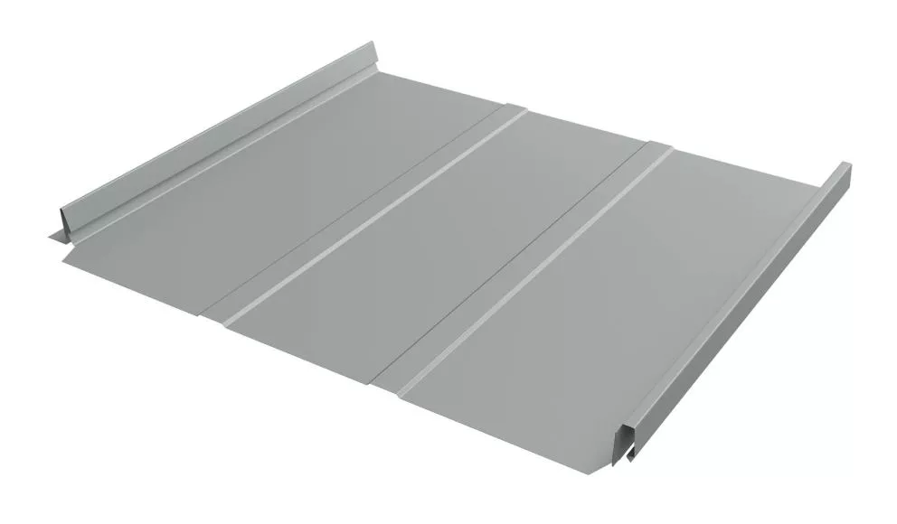 Кликфальц Fin Line Grand Line 0,5 GreenCoat Pural BT, matt с пленкой на замках RR 22 серый (RAL 7000 серая белка) купить в екатеринбурге