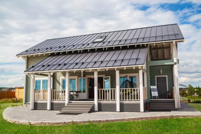 Кликфальц Grand Line 0,45 Drap ST с пленкой на замках RAL 7024 мокрый асфальт купить в екатеринбурге