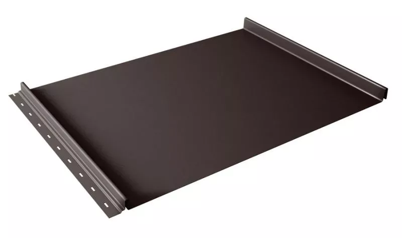 Кликфальц Grand Line 0,5 Satin Matt TX с пленкой на замках RAL 8017 шоколад купить в екатеринбурге