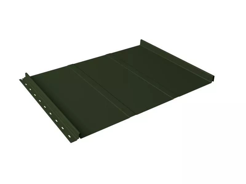 Кликфальц Line Grand Line 0,5 GreenCoat Pural BT с пленкой на замках RR 11 темно-зеленый (RAL 6020 хромовая зелень) купить в екатеринбурге