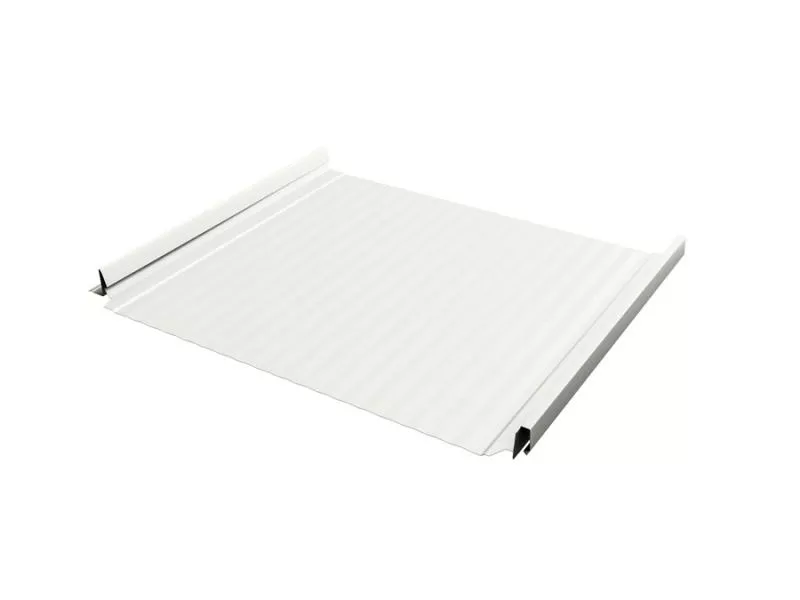 Кликфальц Pro Gofr Grand Line 0,45 Drap TX с пленкой на замках RAL 9003 сигнальный белый купить в екатеринбурге