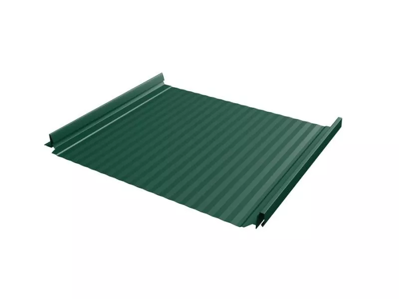 Кликфальц Pro Gofr Grand Line 0,5 Satin Matt TX с пленкой на замках RAL 6005 зеленый мох купить в екатеринбурге