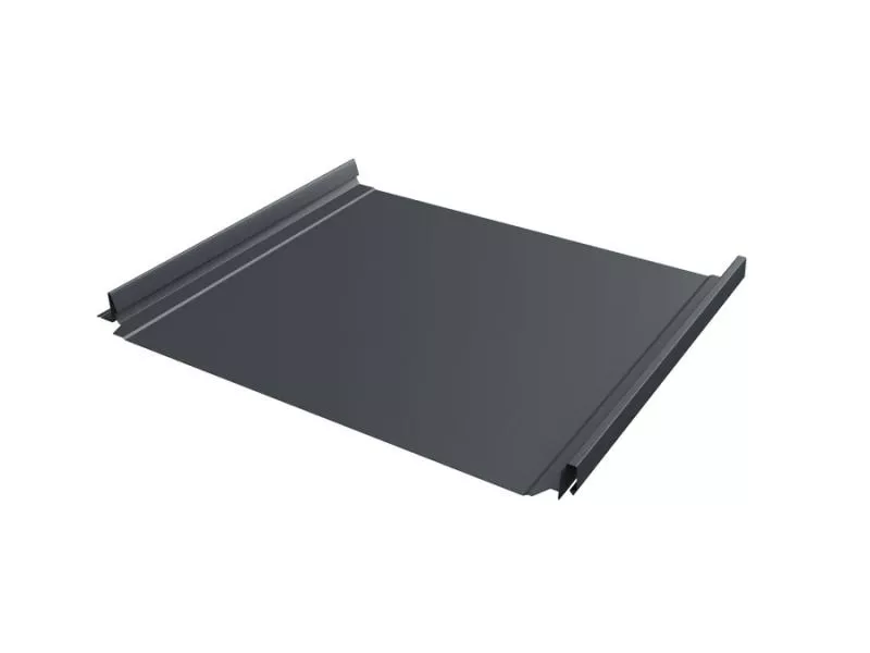 Кликфальц Pro Grand Line 0,5 Satin Matt TX с пленкой на замках RAL 7024 мокрый асфальт купить в екатеринбурге