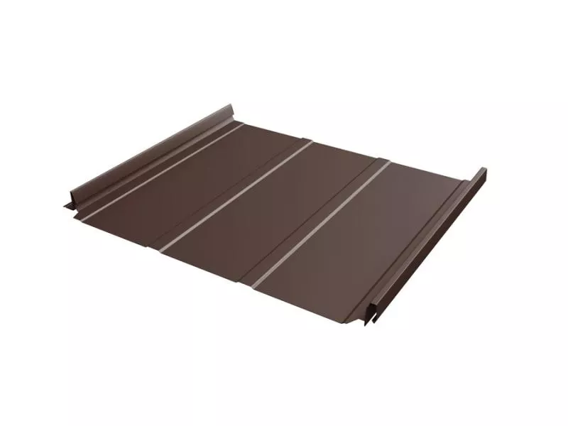 Кликфальц Pro Line Grand Line 0,5 Drap TX с пленкой на замках RAL 8017 шоколад купить в екатеринбурге