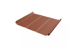 Кликфальц Pro Line Grand Line 0,5 Satin Matt TX с пленкой на замках RAL 8004 терракота. Цена: 1564 руб. Артикул: 37909