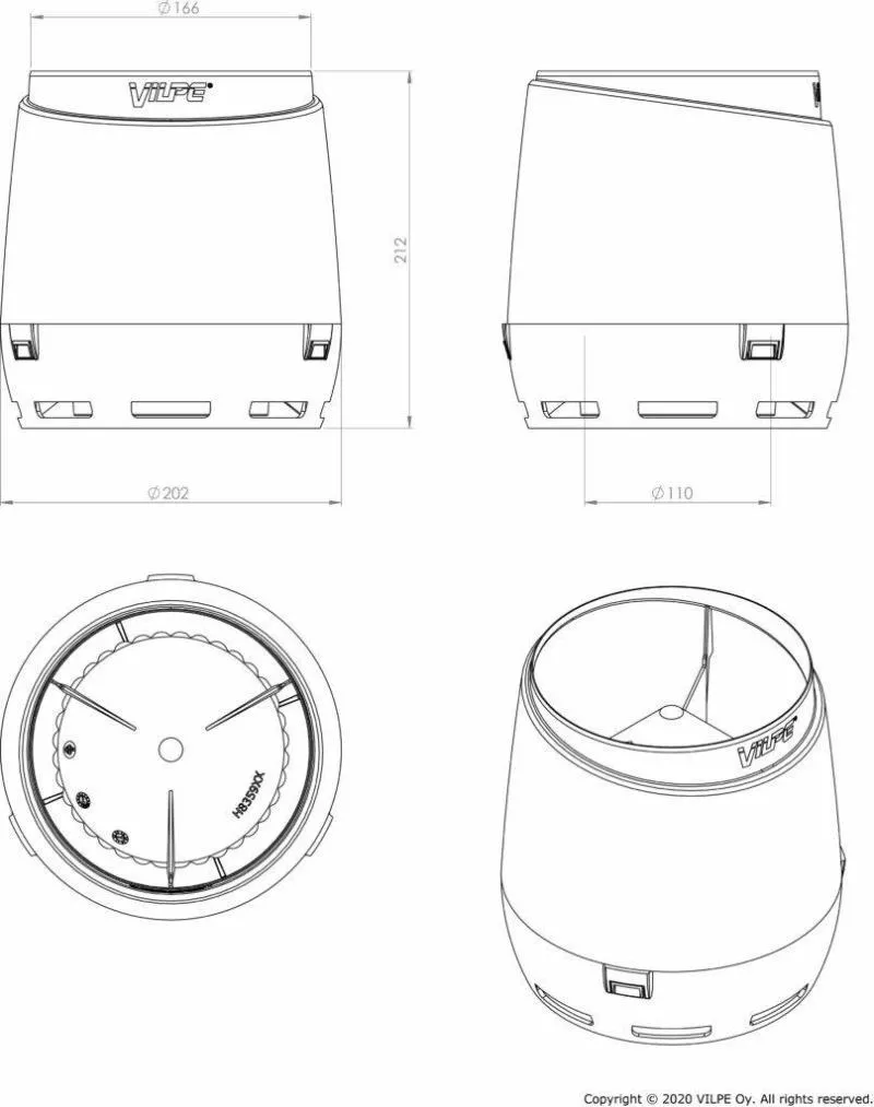 Колпак для трубы FLOW d110 коричневый купить в екатеринбурге