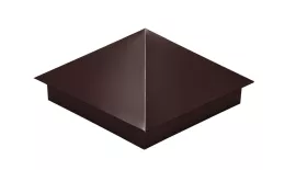 Колпак на столб 390х390мм 0,5 GreenCoat Pural BT с пленкой RR 887 шоколадно-коричневый (RAL 8017 шоколад). Цена: 3715 руб. Артикул: 31959