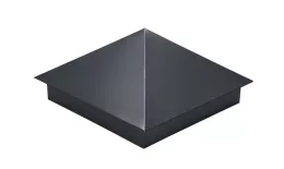 Колпак на столб 390х390мм 0,5 PurPro Matt 275 с пленкой RAL 7024 мокрый асфальт. Артикул: 31966