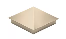Колпак на столб 390х390мм 0,5 Satin с пленкой RAL 1015 светлая слоновая кость. Артикул: 31902
