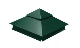 Колпак на столб двойной 390х390мм 0,45 PE с пленкой RAL 6005 зеленый мох. Цена: 2310 руб. Артикул: 32127
