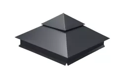 Колпак на столб двойной 390х390мм 0,5 Satin с пленкой RAL 7024 мокрый асфальт. Цена: 2507 руб. Артикул: 32137