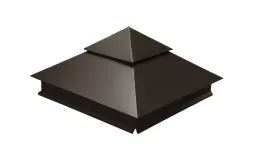 Колпак на столб двойной 390х390мм 0,5 Satin с пленкой RR 32 темно-коричневый. Цена: 2507 руб. Артикул: 32119