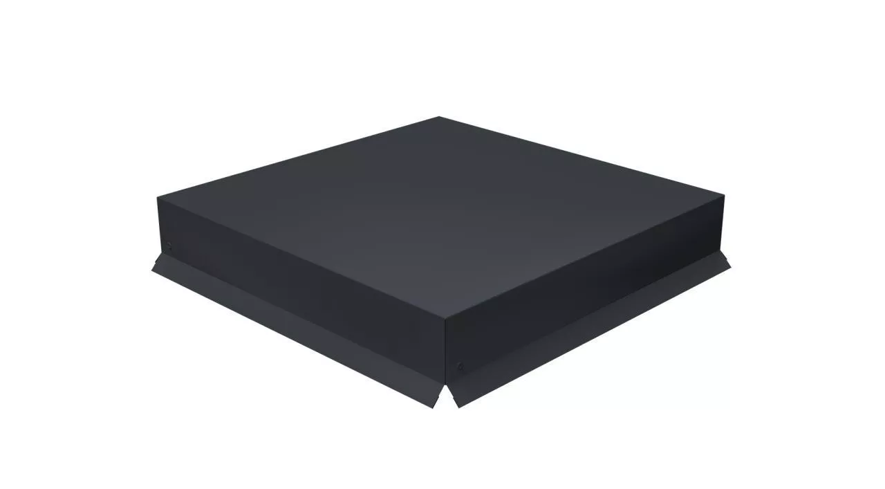 Колпак на столб крышка 390х390мм 0,5 Satin Matt TX с пленкой RAL 7024 мокрый асфальт купить в екатеринбурге