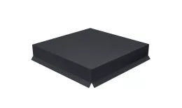 Колпак на столб крышка 390х390мм 0,5 Satin Matt TX с пленкой RAL 7024 мокрый асфальт. Артикул: 32224