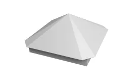 Колпак на столб Пирамида 390х390мм 0,5 Satin с пленкой RAL 9003 сигнальный белый. Цена: 2248 руб. Артикул: 32032