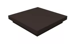 Колпак на столб плоский 380х380мм 0,5 Satin с пленкой RR 32 темно-коричневый. Артикул: 32353