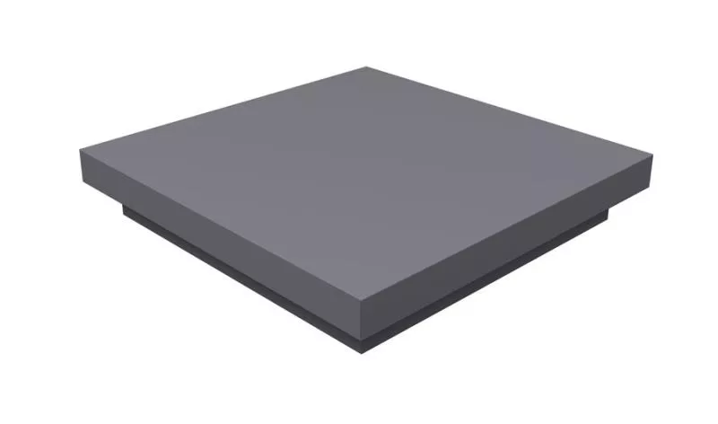 Колпак на столб плоский 385х385мм 0,45 Drap TX с пленкой RAL 7004 сигнальный серый купить в екатеринбурге