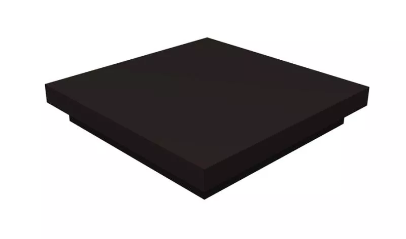 Колпак на столб плоский 390х390мм 0,5 Satin с пленкой RAL 9005 черный купить в екатеринбурге