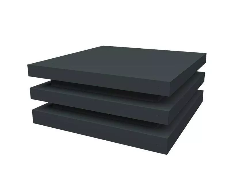 Колпак на столб плоский елка 640х380мм 0,5 Satin Matt TX с пленкой RAL 7016 антрацитово-серый купить в екатеринбурге