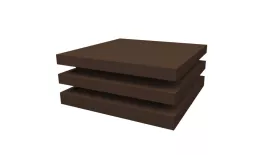 Колпак на столб плоский елка 390х390мм 0,5 Satin Matt с пленкой RAL 8017 шоколад. Цена: 5349 руб. Артикул: 32922