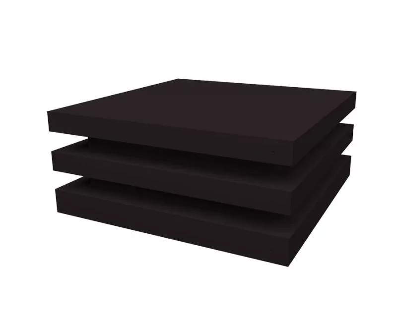 Колпак на столб плоский елка 340х340мм 0,5 Satin Matt TX с пленкой RAL 9005 черный купить в екатеринбурге