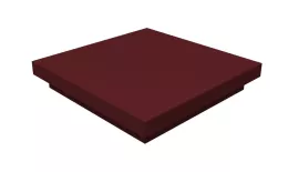 Колпак на столб плоский 490х490мм 0,5 Satin с пленкой RAL 3005 красное вино. Цена: 2564 руб. Артикул: 32473