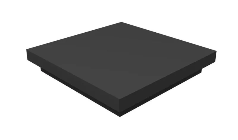 Колпак на столб плоский 390х390мм 0,5 Satin с пленкой RAL 7016 антрацитово-серый купить в екатеринбурге