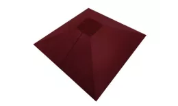 Колпак на столб под фонарь 390х390мм 0,5 Satin с пленкой RAL 3005 красное вино. Цена: 2300 руб. Артикул: 32088