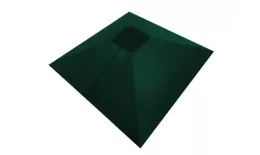 Колпак на столб под фонарь 390х390мм 0,5 Satin с пленкой RAL 6005 зеленый мох. Цена: 2300 руб. Артикул: 32089