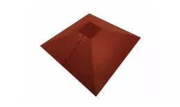 Колпак на столб под фонарь 390х390мм 0,5 Satin с пленкой RAL 8004 терракота. Цена: 2300 руб. Артикул: 32091
