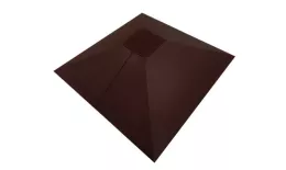 Колпак на столб под фонарь 390х390мм 0,5 Satin с пленкой RAL 8017 шоколад. Цена: 2300 руб. Артикул: 32092