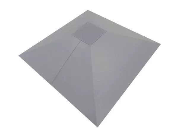 Колпак на столб под фонарь 390х390мм 0,45 PE с пленкой RAL 7004 сигнальный серый купить в екатеринбурге