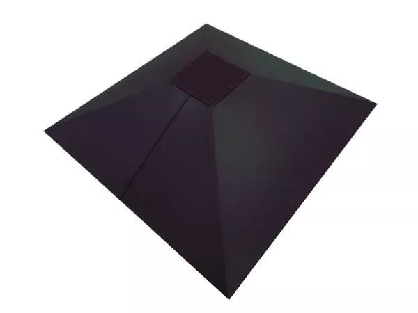 Колпак на столб под фонарь 390х390мм 0,5 Satin с пленкой RAL 9005 черный купить в екатеринбурге