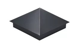 Колпак на столб 350х350мм с отливом 0,45 Drap ST с пленкой RAL 7024 мокрый асфальт. Цена: 1820 руб. Артикул: 31981