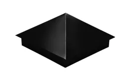 Колпак на столб 390х390мм с отливом 0,45 Drap ST с пленкой RAL 9005 черный. Цена: 1420 руб. Артикул: 31984